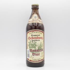 This is a bottle of Hebendanz - Annafestbier - 5.3% (500ml). It is a Lager / Pilsner / Kölsch craft beer available to buy from Ghost Whale, voted London's best craft beer shop.