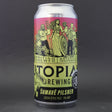 This is a can of Utopian - Sumave Pilsner - 5% (440ml). It is a Lager / Pilsner / Kölsch craft beer available to buy from Ghost Whale, voted London's best craft beer shop.