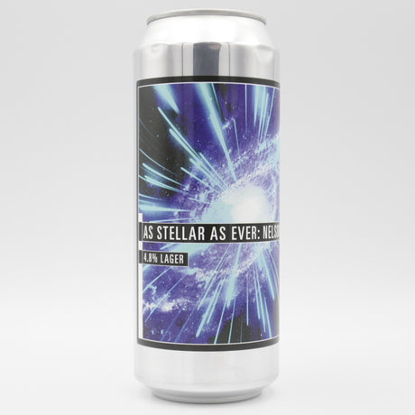 This is a can of Makemake - As Stellar As Ever: Nelson - 4.8% (500ml). It is a Lager / Pilsner / Kölsch craft beer available to buy from Ghost Whale, voted London's best craft beer shop.