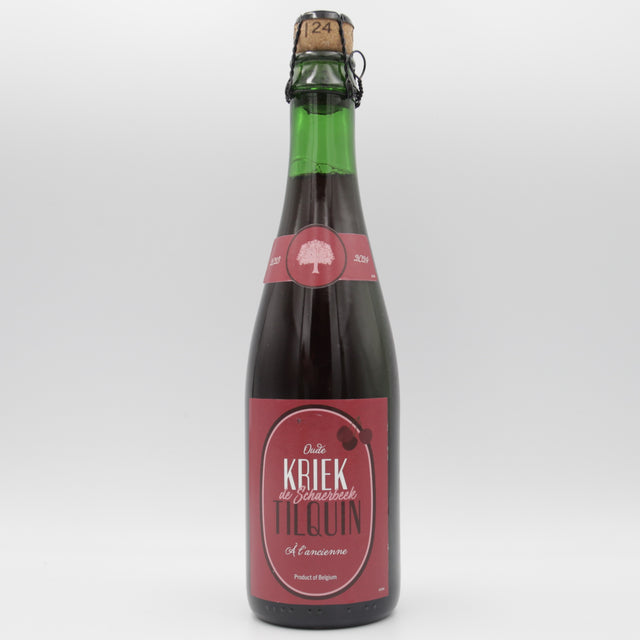 This is a bottle of Tilquin - Oude Kriek de Schaerbeek Tilquin à l'ancienne (2023-2024) - 7% (375ml). It is a Lambic craft beer available to buy from Ghost Whale, voted London's best craft beer shop.