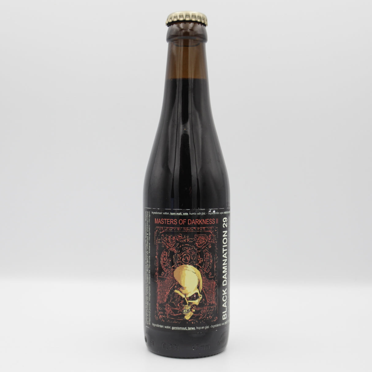 This is a bottle of De Struise - Black Damnation XXVII: Masters Of Darkness - 12% (330ml). It is a Imperial Stout / Porter craft beer available to buy from Ghost Whale, voted London's best craft beer shop.