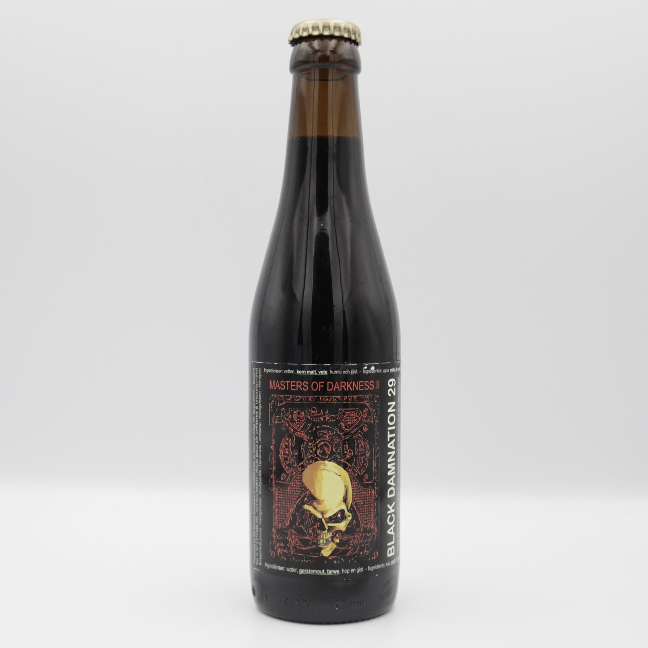 This is a bottle of De Struise - Black Damnation XXVII: Masters Of Darkness - 12% (330ml). It is a Imperial Stout / Porter craft beer available to buy from Ghost Whale, voted London's best craft beer shop.