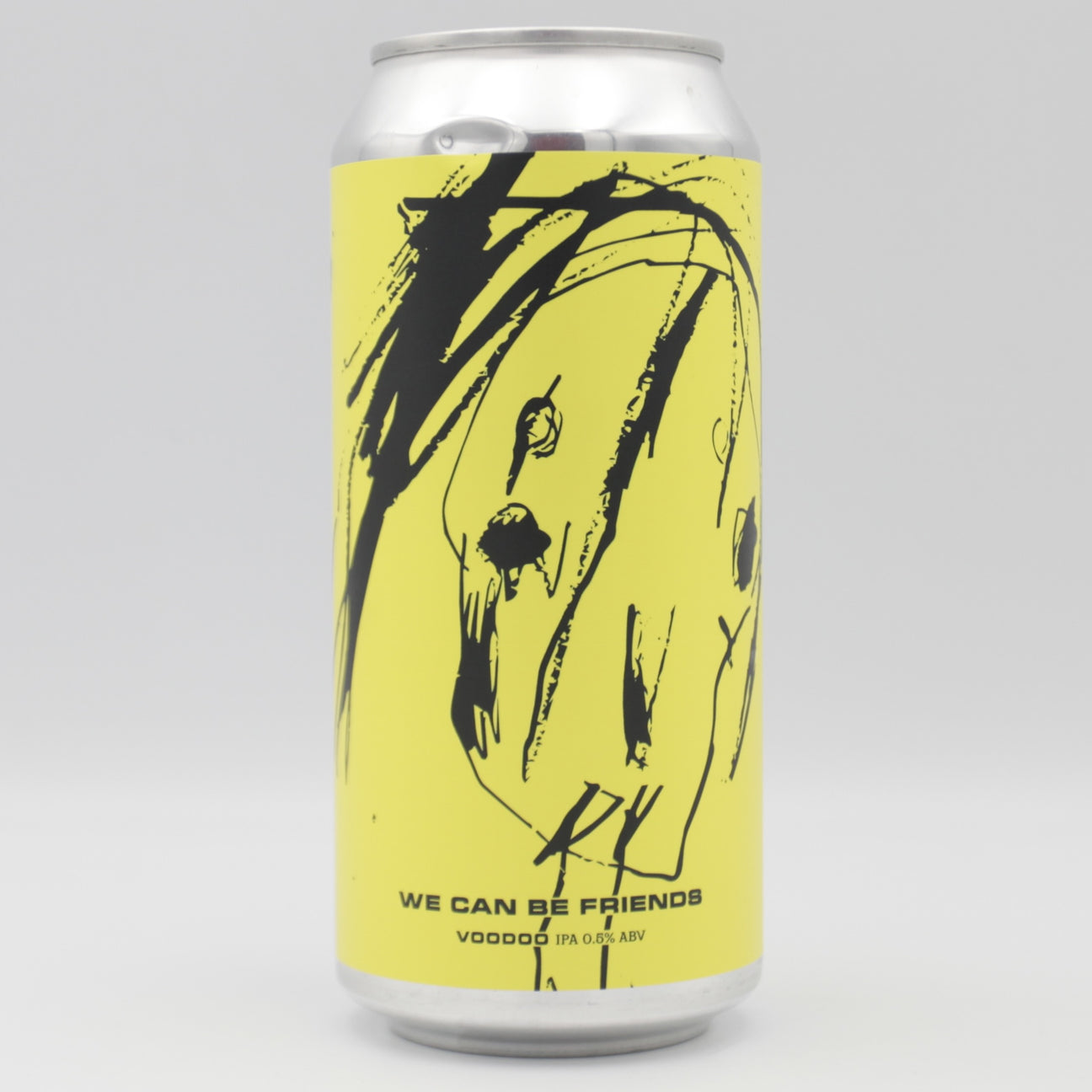 This is a can of We Can Be Friends - Voodoo - 0.5% (440ml). It is a IPA craft beer available to buy from Ghost Whale, voted London's best craft beer shop.