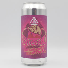 This is a can of Glass Pyramid Project - Freshly Squeezed: Raspberry Fluffies - 7% (440ml). It is a Sour craft beer available to buy from Ghost Whale, voted London's best craft beer shop.