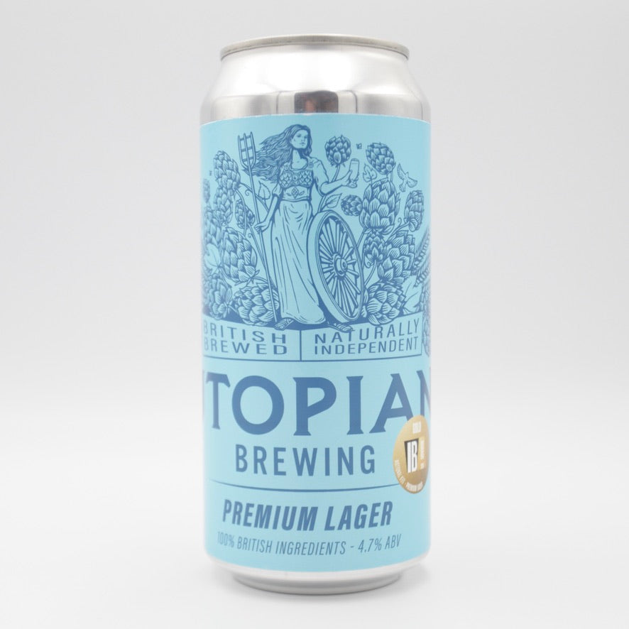 Utopian - Premium British Lager - 4.7% (440ml)