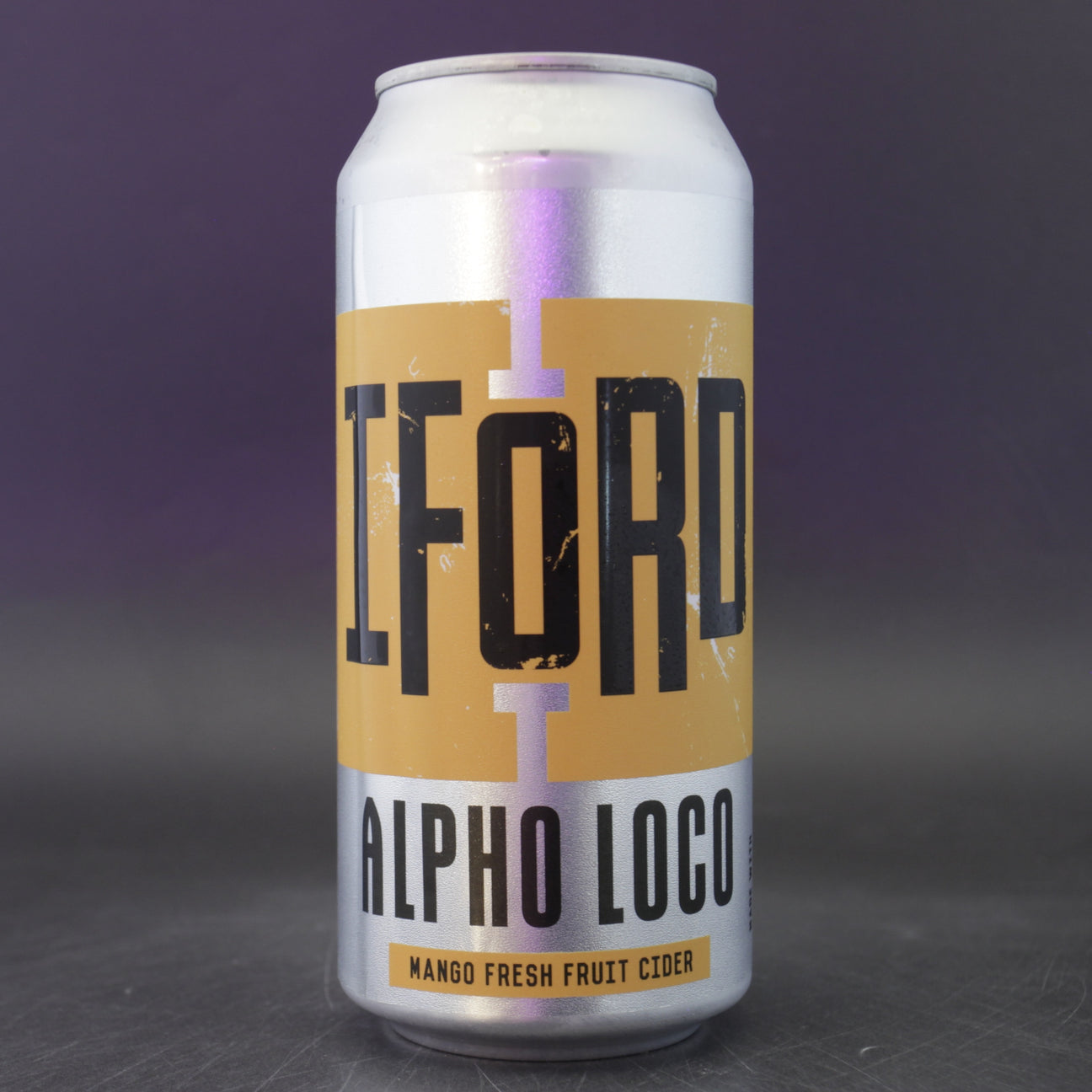 This is a can of Iford - Alpho Loco - 4% (440ml). It is a  craft cider available to buy from Ghost Whale, voted London's best craft beer shop.