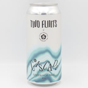 This is a can of Two Flints / Five Points - UK Cascade - 4% (440ml). It is a Pale Ale craft beer available to buy from Ghost Whale, voted London's best craft beer shop.