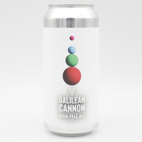 This is a can of Azvex - Galilean Cannon - 7.2% (440ml). It is a IPA craft beer available to buy from Ghost Whale, voted London's best craft beer shop.
