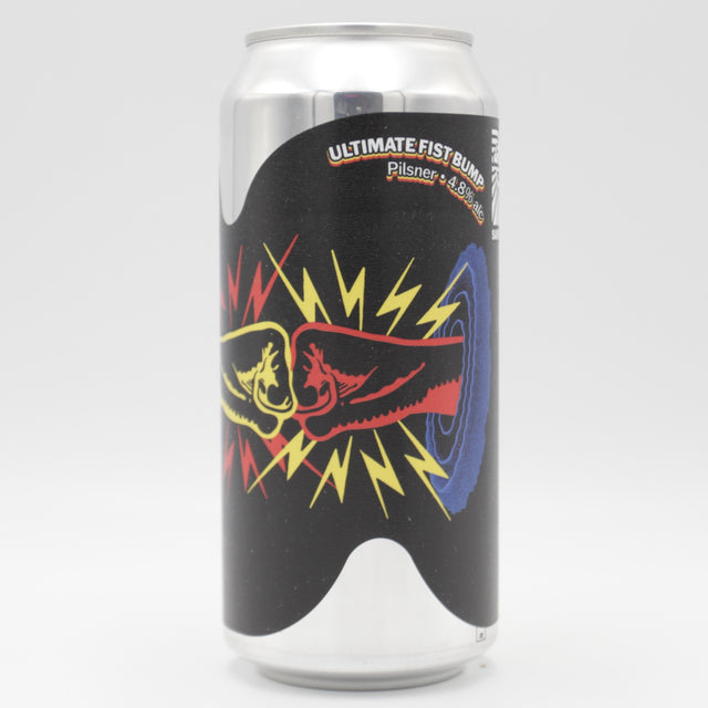 This is a can of Sureshot - Ultimate Fist Bump - 4.8% (440ml). It is a Lager / Pilsner / Kölsch craft beer available to buy from Ghost Whale, voted London's best craft beer shop.