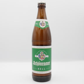This is a bottle of Schonramer - Hell - 5% (500ml). It is a Lager / Pilsner / Kölsch craft beer available to buy from Ghost Whale, voted London's best craft beer shop.