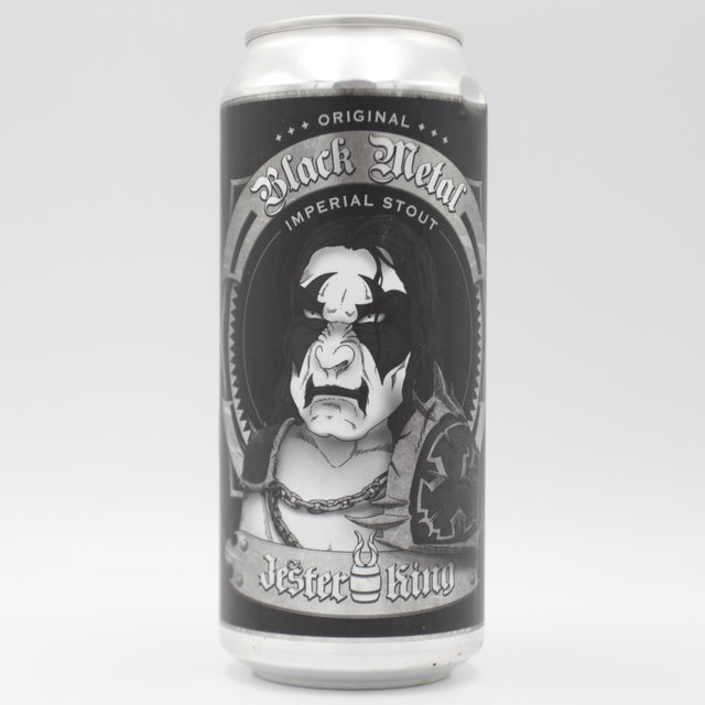 This is a can of Jester King - Black Metal - 12% (473ml). It is a Imperial Stout / Porter craft beer available to buy from Ghost Whale, voted London's best craft beer shop.