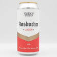 This is a can of Anspach & Hobday - Ansbacher Lager - 5% (440ml). It is a Lager / Pilsner / Kölsch craft beer available to buy from Ghost Whale, voted London's best craft beer shop.