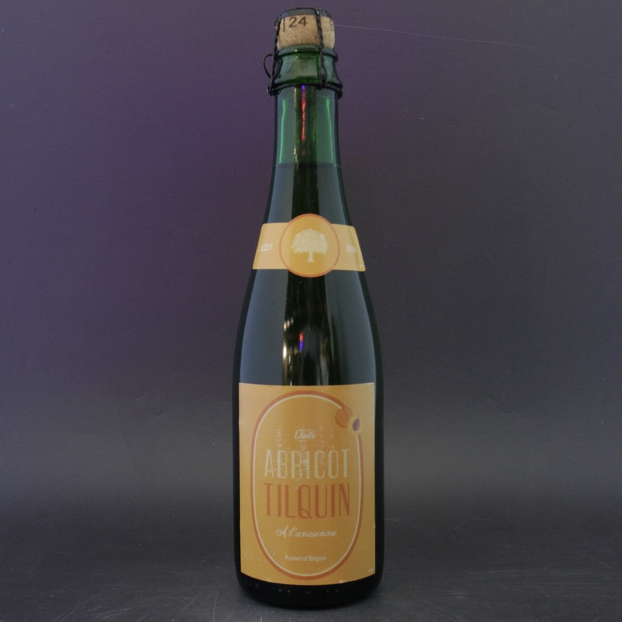 This is a bottle of Tilquin - Oude Abricot Tilquin à l'Ancienne (2023-2024) - 6.3% (375ml). It is a Lambic craft beer available to buy from Ghost Whale, voted London's best craft beer shop.