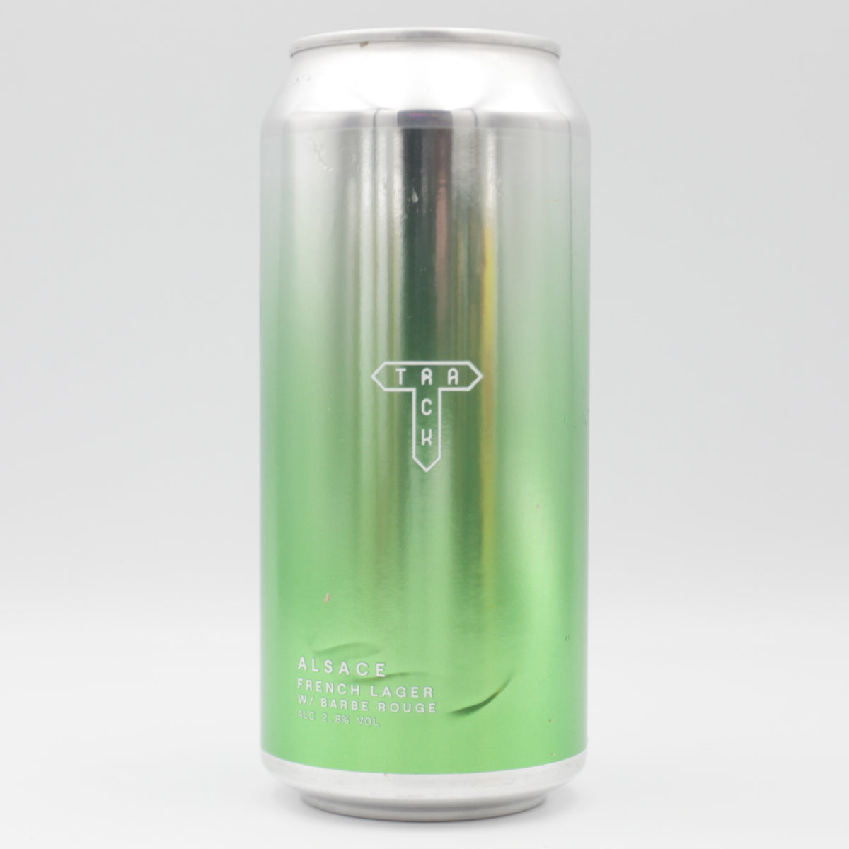 This is a can of Track - Alsace - 2.8% (440ml). It is a Lager / Pilsner / Kölsch craft beer available to buy from Ghost Whale, voted London's best craft beer shop.
