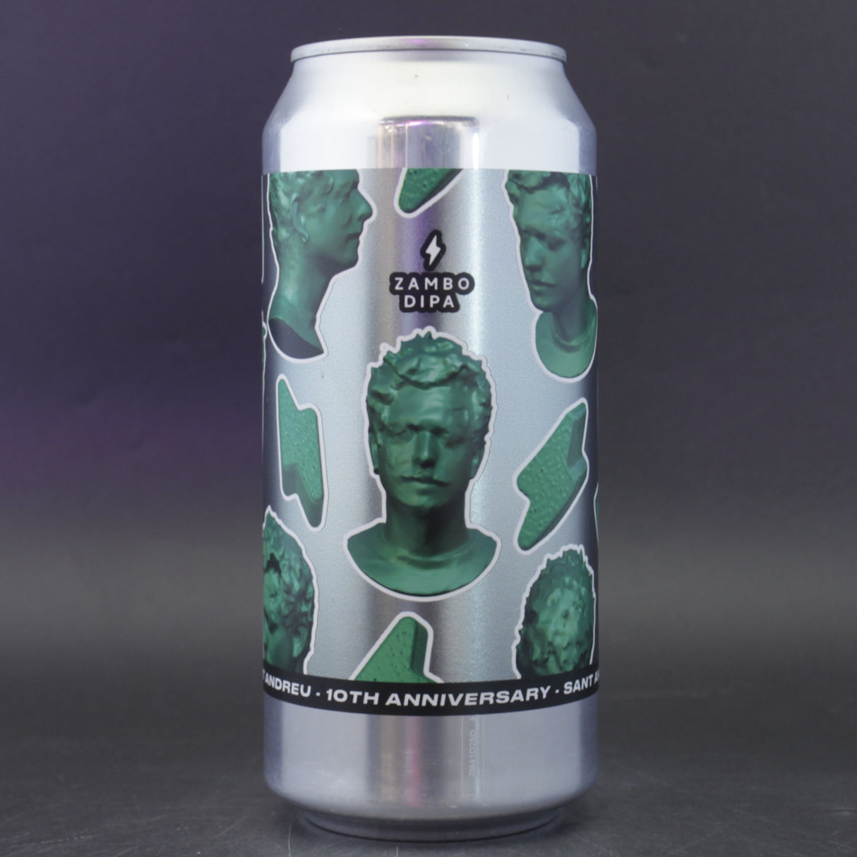 This is a can of Garage Beer Co - Zambo - 8% (440ml). It is a Double IPA craft beer available to buy from Ghost Whale, voted London's best craft beer shop.