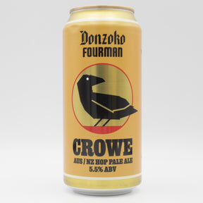 This is a can of Donzoko / Fourman - Crowe - 5.5% (440ml). It is a Pale Ale craft beer available to buy from Ghost Whale, voted London's best craft beer shop.