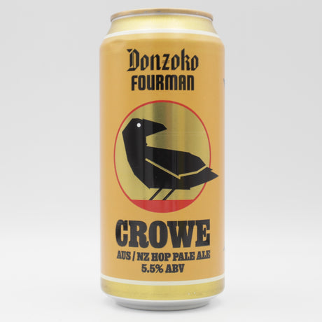 This is a can of Donzoko / Fourman - Crowe - 5.5% (440ml). It is a Pale Ale craft beer available to buy from Ghost Whale, voted London's best craft beer shop.