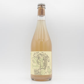 This is a sharing bottle of Burning Sky - Parcelle Blanc - 5.8% (750ml). It is a Saison craft beer available to buy from Ghost Whale, voted London's best craft beer shop.