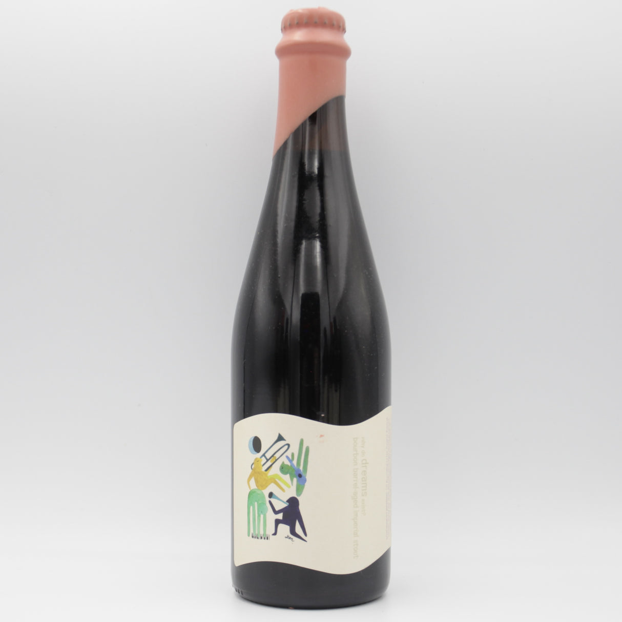 This is a bottle of everywhere  - why do dreams exist? (bourbon) - 14.7% (500ml). It is a Imperial Stout / Porter craft beer available to buy from Ghost Whale, voted London's best craft beer shop.