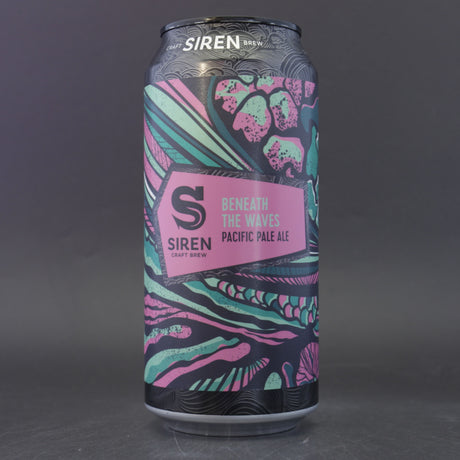 This is a can of Siren - Beneath The Waves - 4.6% (440ml). It is a Pale Ale craft beer available to buy from Ghost Whale, voted London's best craft beer shop.