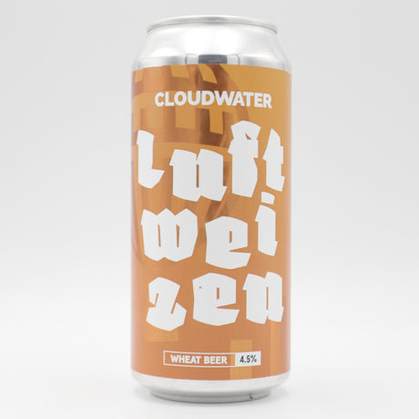 This is a can of Cloudwater - Luftweizen - 4.5% (440ml). It is a Wit / Wheat craft beer available to buy from Ghost Whale, voted London's best craft beer shop.