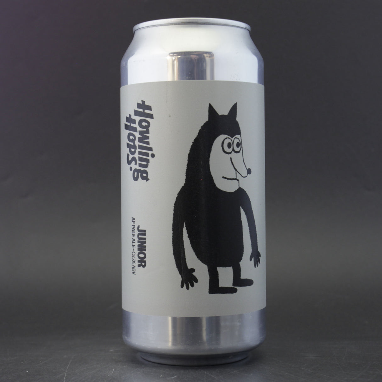 This is a can of Howling Hops - Junior - 0.5% (440ml). It is a Pale Ale craft beer available to buy from Ghost Whale, voted London's best craft beer shop.