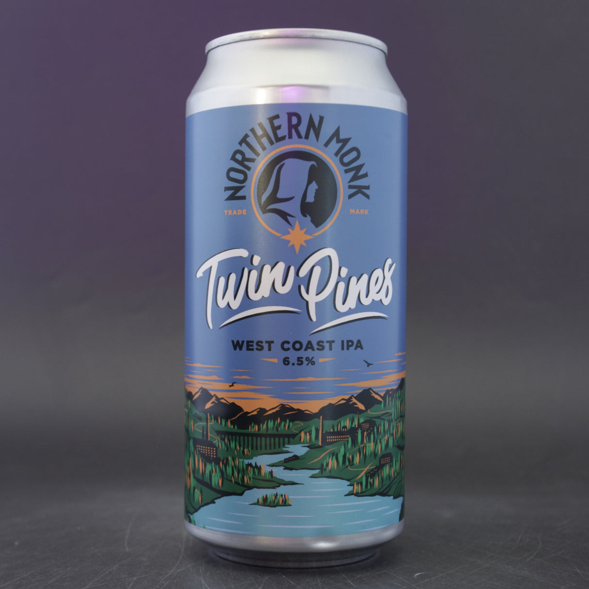 This is a can of Northern Monk - Twin Pines - 6.5% (440ml). It is a IPA craft beer available to buy from Ghost Whale, voted London's best craft beer shop.