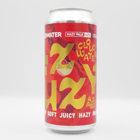This is a can of Cloudwater - Fuzzy - 4.2% (440ml). It is a Pale Ale craft beer available to buy from Ghost Whale, voted London's best craft beer shop.