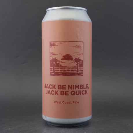 This is a can of Pomona Island - Jack Be Nimble, Jack Be Quick - 5.3% (440ml). It is a Pale Ale craft beer available to buy from Ghost Whale, voted London's best craft beer shop.