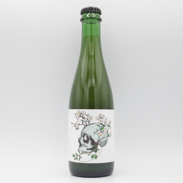 This is a bottle of Holy Goat - Mirabelle Sour - 6.5% (375ml). It is a Sour craft beer available to buy from Ghost Whale, voted London's best craft beer shop.