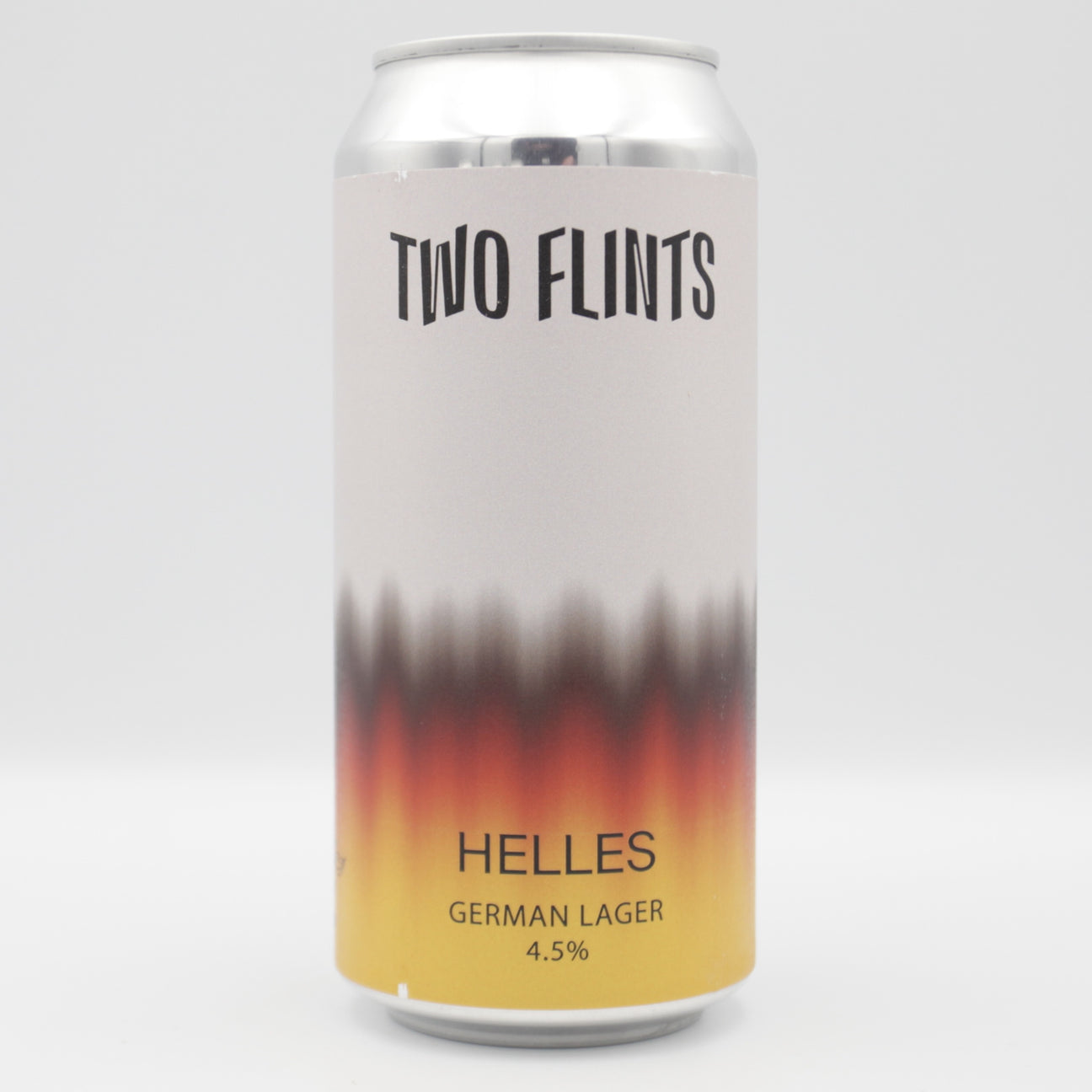 This is a can of Two Flints - Helles - 4.5% (440ml). It is a Lager / Pilsner / Kölsch craft beer available to buy from Ghost Whale, voted London's best craft beer shop.