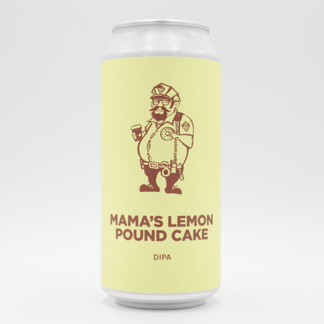 This is a can of Pomona Island / Third Moon - Mama's Lemonpound Cake - 8.4% (440ml). It is a Double IPA craft beer available to buy from Ghost Whale, voted London's best craft beer shop.