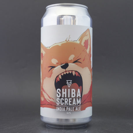 This is a can of Azvex - Shiba Scream - 6.2% (440ml). It is a IPA craft beer available to buy from Ghost Whale, voted London's best craft beer shop.