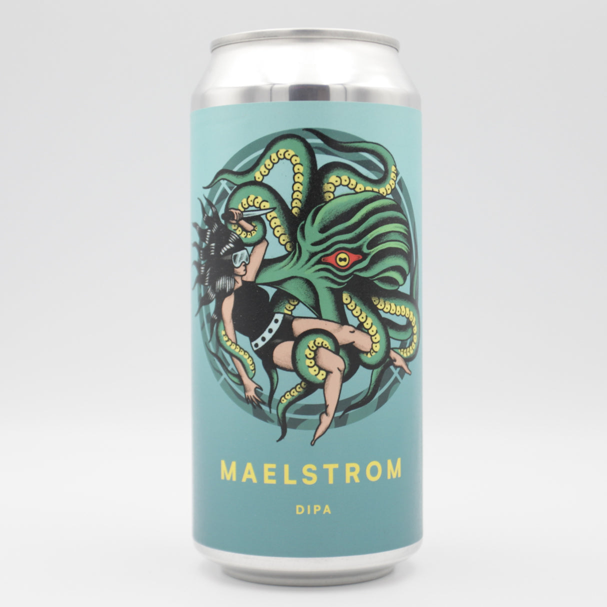 This is a can of Otherworld - Maelstrom - 8% (440ml). It is a Double IPA craft beer available to buy from Ghost Whale, voted London's best craft beer shop.