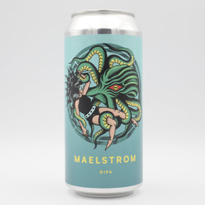 This is a can of Otherworld - Maelstrom - 8% (440ml). It is a Double IPA craft beer available to buy from Ghost Whale, voted London's best craft beer shop.