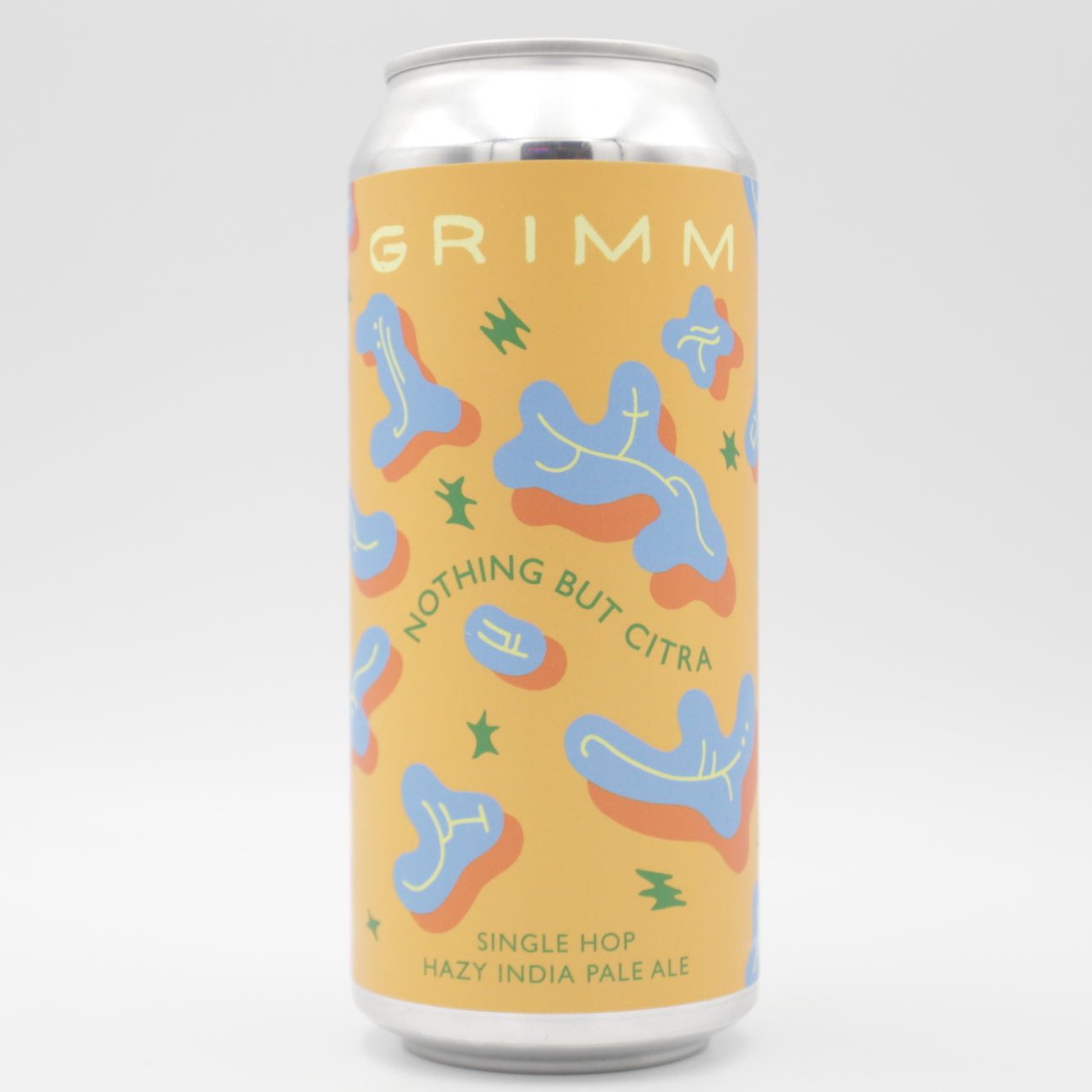 This is a can of Grimm Artisanal Ales - Nothing But Citra - 6.9% (473ml). It is a IPA craft beer available to buy from Ghost Whale, voted London's best craft beer shop.
