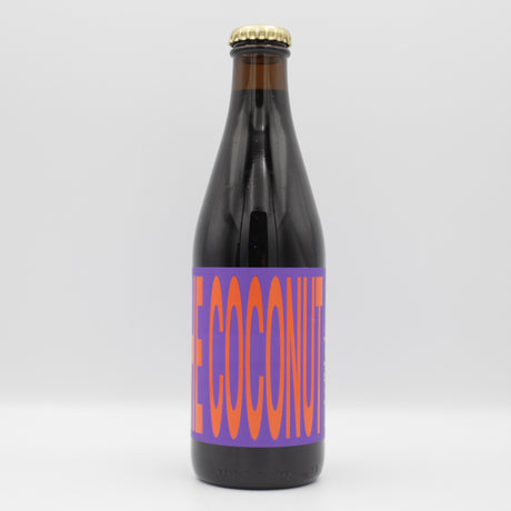 This is a bottle of Omnipollo / Moksa - All The Coconut - 13.5% (330ml). It is a Imperial Stout / Porter craft beer available to buy from Ghost Whale, voted London's best craft beer shop.