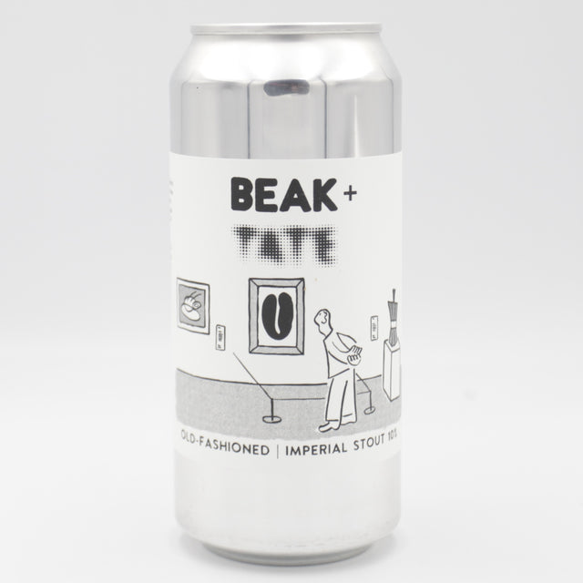 This is a can of Beak - Old Fashioned - 10% (440ml). It is a Imperial Stout / Porter craft beer available to buy from Ghost Whale, voted London's best craft beer shop.