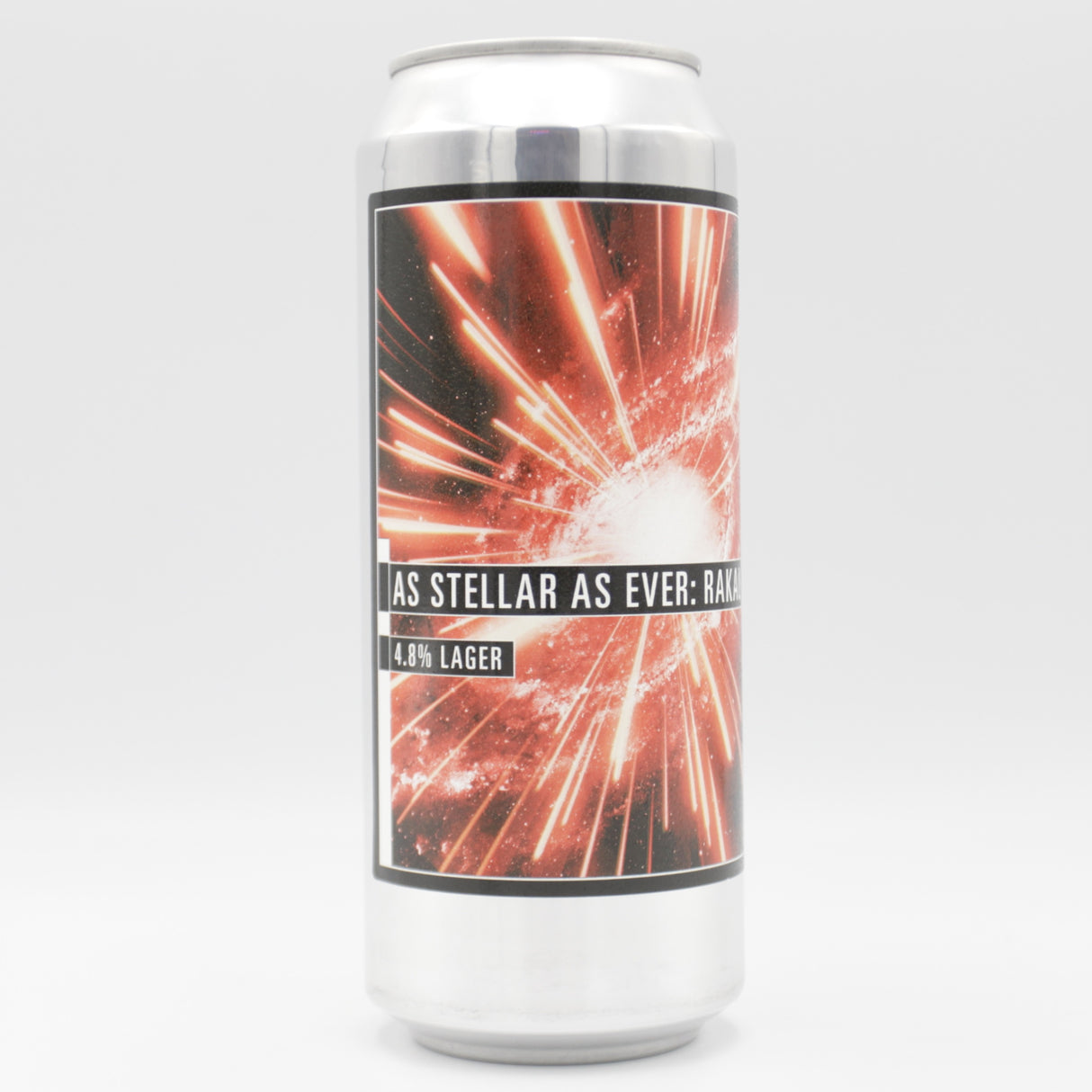 This is a can of Makemake - As Stellar As Ever: Rakau - 4.8% (500ml). It is a Lager / Pilsner / Kölsch craft beer available to buy from Ghost Whale, voted London's best craft beer shop.