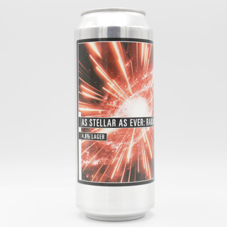 This is a can of Makemake - As Stellar As Ever: Rakau - 4.8% (500ml). It is a Lager / Pilsner / Kölsch craft beer available to buy from Ghost Whale, voted London's best craft beer shop.