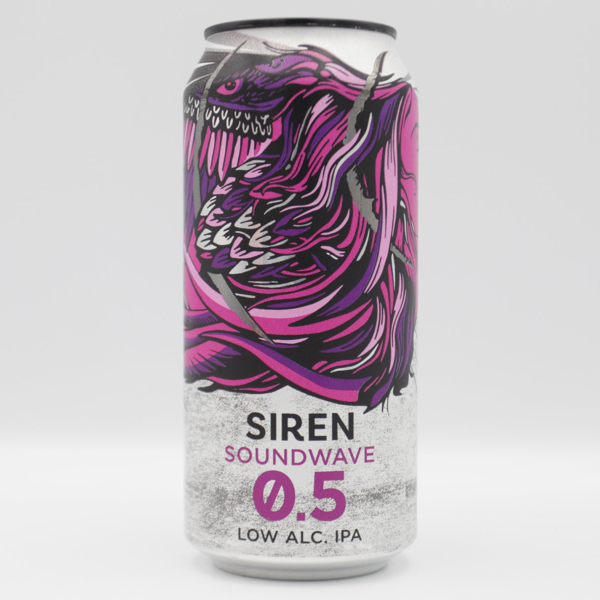 This is a can of Siren - Soundwave 0.5 - 0.5% (440ml). It is a IPA craft beer available to buy from Ghost Whale, voted London's best craft beer shop.