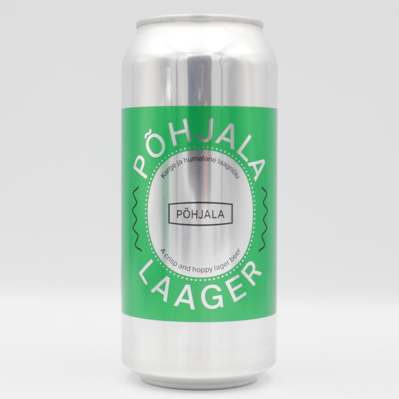 This is a can of Põhjala - Laager - 4.7% (440ml). It is a Lager / Pilsner / Kölsch craft beer available to buy from Ghost Whale, voted London's best craft beer shop.