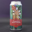 This is a can of Vault City - Dragonfruit Peach Vanilla - 8% (440ml). It is a Sour craft beer available to buy from Ghost Whale, voted London's best craft beer shop.