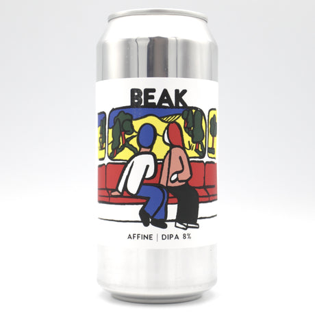 This is a can of Beak - Affine - 8% (440ml). It is a Double IPA craft beer available to buy from Ghost Whale, voted London's best craft beer shop.