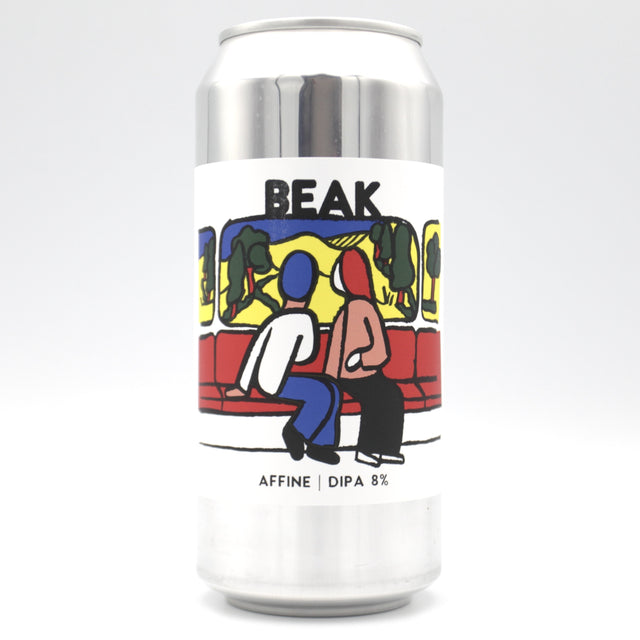 This is a can of Beak - Affine - 8% (440ml). It is a Double IPA craft beer available to buy from Ghost Whale, voted London's best craft beer shop.