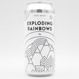 This is a can of Fuerst Wiacek - Exploding Rainbows - 6.8% (440ml). It is a IPA craft beer available to buy from Ghost Whale, voted London's best craft beer shop.