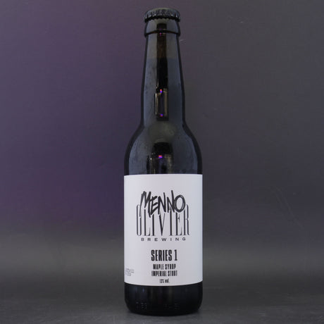 This is a bottle of Menno Olivier - Series 1: Maple Syrup - 13% (330ml). It is a Imperial Stout / Porter craft beer available to buy from Ghost Whale, voted London's best craft beer shop.