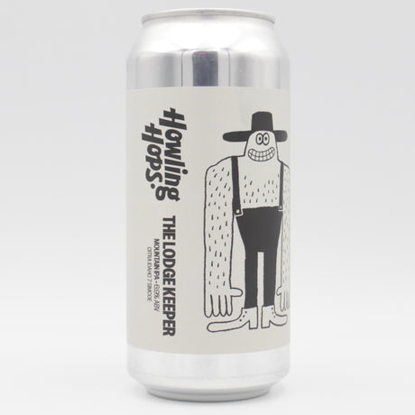 This is a can of Howling Hops - The Lodge Keeper - 6.9% (440ml). It is a IPA craft beer available to buy from Ghost Whale, voted London's best craft beer shop.