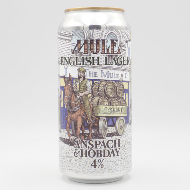 This is a can of Anspach & Hobday - Mule - 4% (440ml). It is a Lager / Pilsner / Kölsch craft beer available to buy from Ghost Whale, voted London's best craft beer shop.