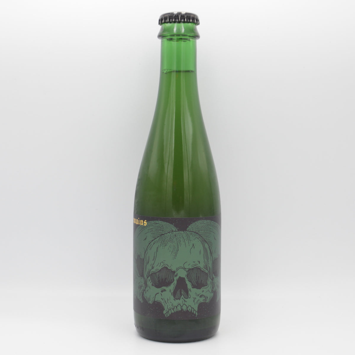 This is a bottle of Holy Goat - Beneath The Remains - 6.8% (375ml). It is a Sour craft beer available to buy from Ghost Whale, voted London's best craft beer shop.